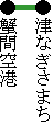 津なぎさまちアクセス線路線図アイコン