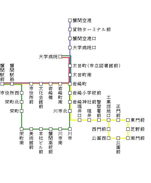 路線バス路線図アイコン