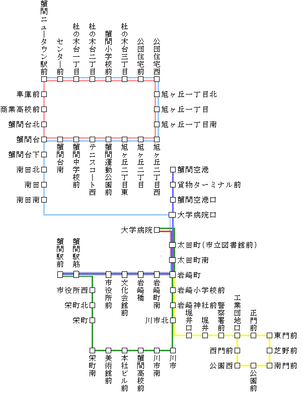 路線バス路線図アイコン